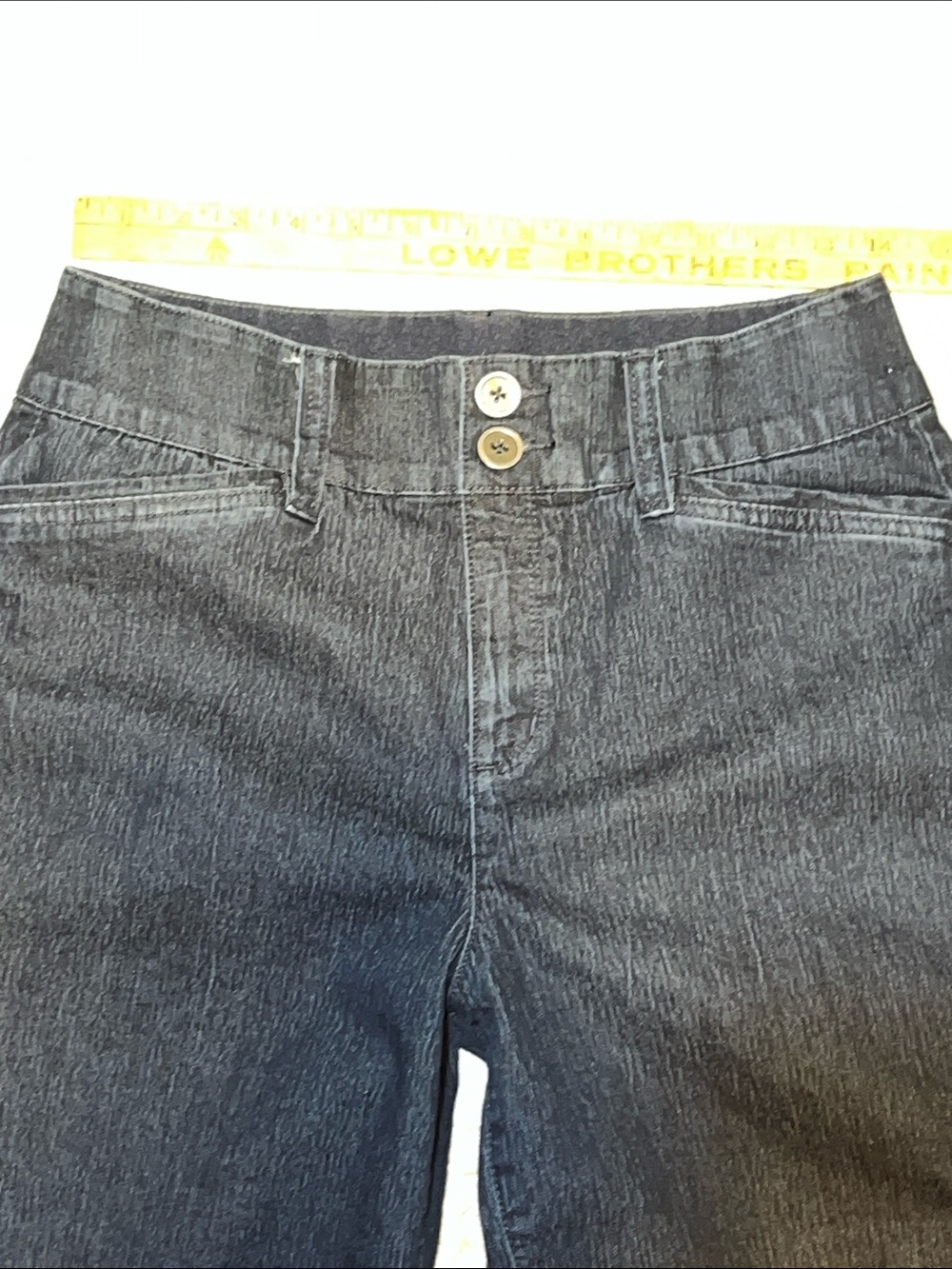 Christopher & Banks Dark Navy Denim Shorts - Picture 7 of 9